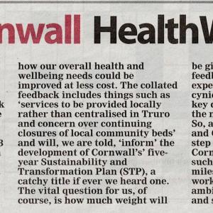 Presscutting: Midsummer's eve, Mazey Day and the EU referendum have all come and gone. Meanwhile more than half the population of Penwith believe the NHS will soon be in reciept of £350 million per week, while the other half are more likely to believe in the tooth fairy...
